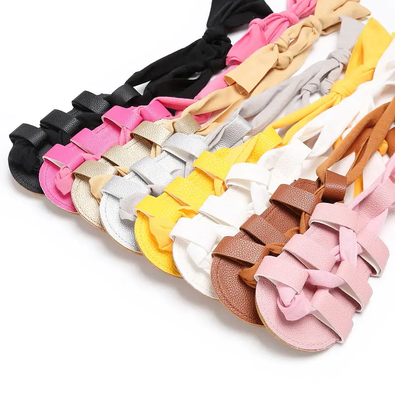 Хит продаж летние сандалии из искусственной кожи на плоской подошве для