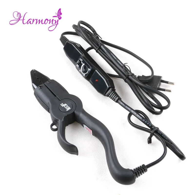 Temperature Control Iron Heat Keratin Hair Extensions Tools  Iron Fusion Connector Eu Plug