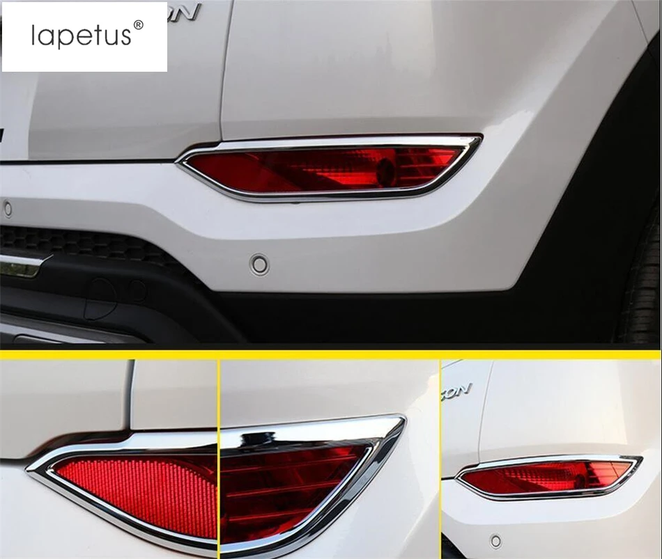 Lapetus аксессуары для hyundai Tucson хромированный задний багажник Противотуманные фары рамка литьевая крышка комплект отделка 2 шт