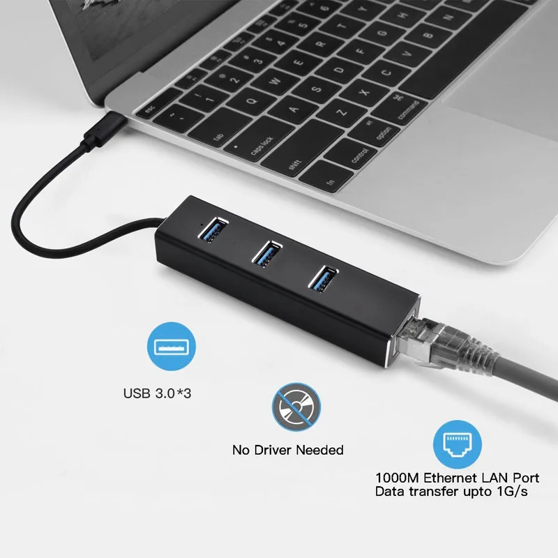 Адаптер BinFul USB 3 0 в гигабитный Ethernet порта шина с 10/100/1000 RJ45 LAN порт конвертер