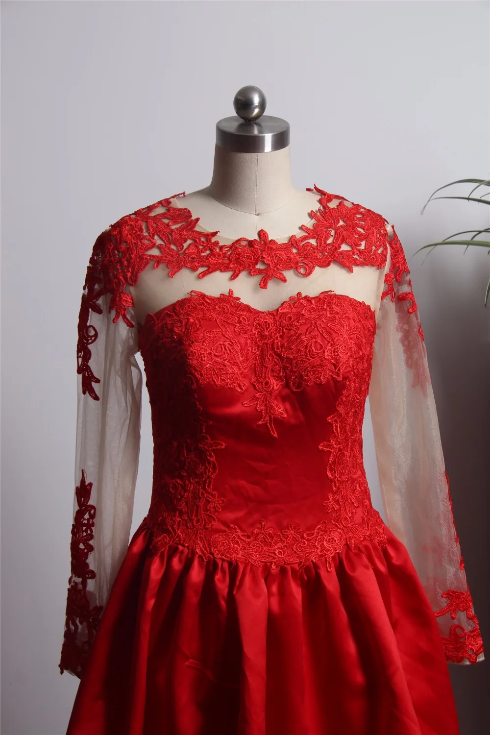 Новейший стиль красные платья для выпускного вечера Короткие атласные 2018 с