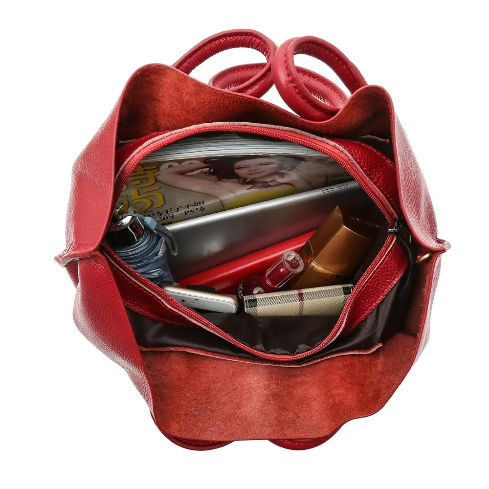 Женская сумка из мягкой коровьей кожи Повседневная модная натуральной