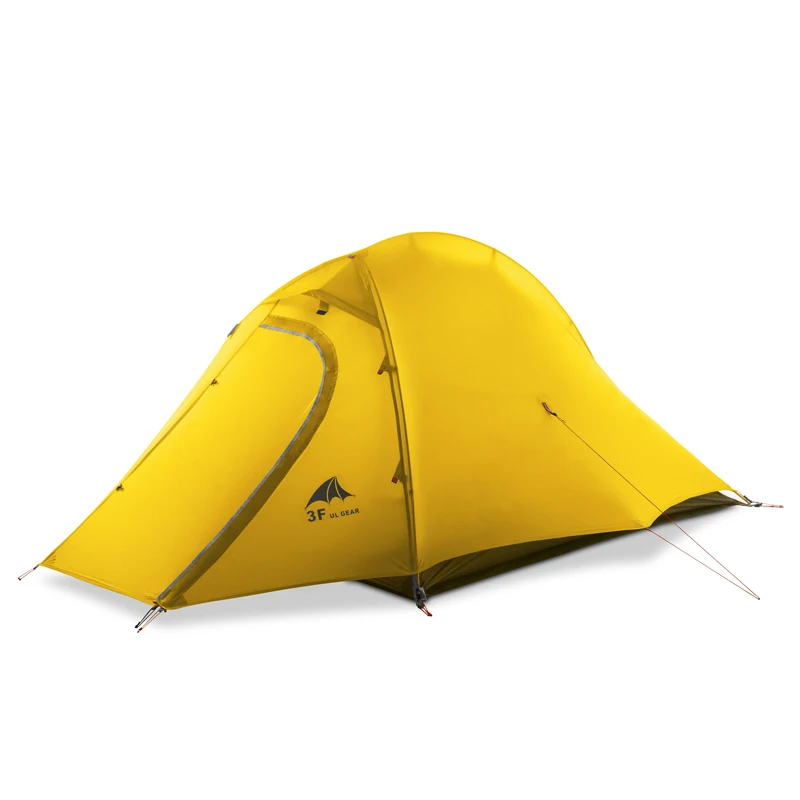 15D yellow 4 season 3F UL GEAR ZhengTu2 Сверхлегкий тент 15D нейлон 3 или 4 сезона Открытый Анти-ветер кемпинг палатка 2 человек зимний кемпинговый тент - Цвет: 15D yellow 4 season