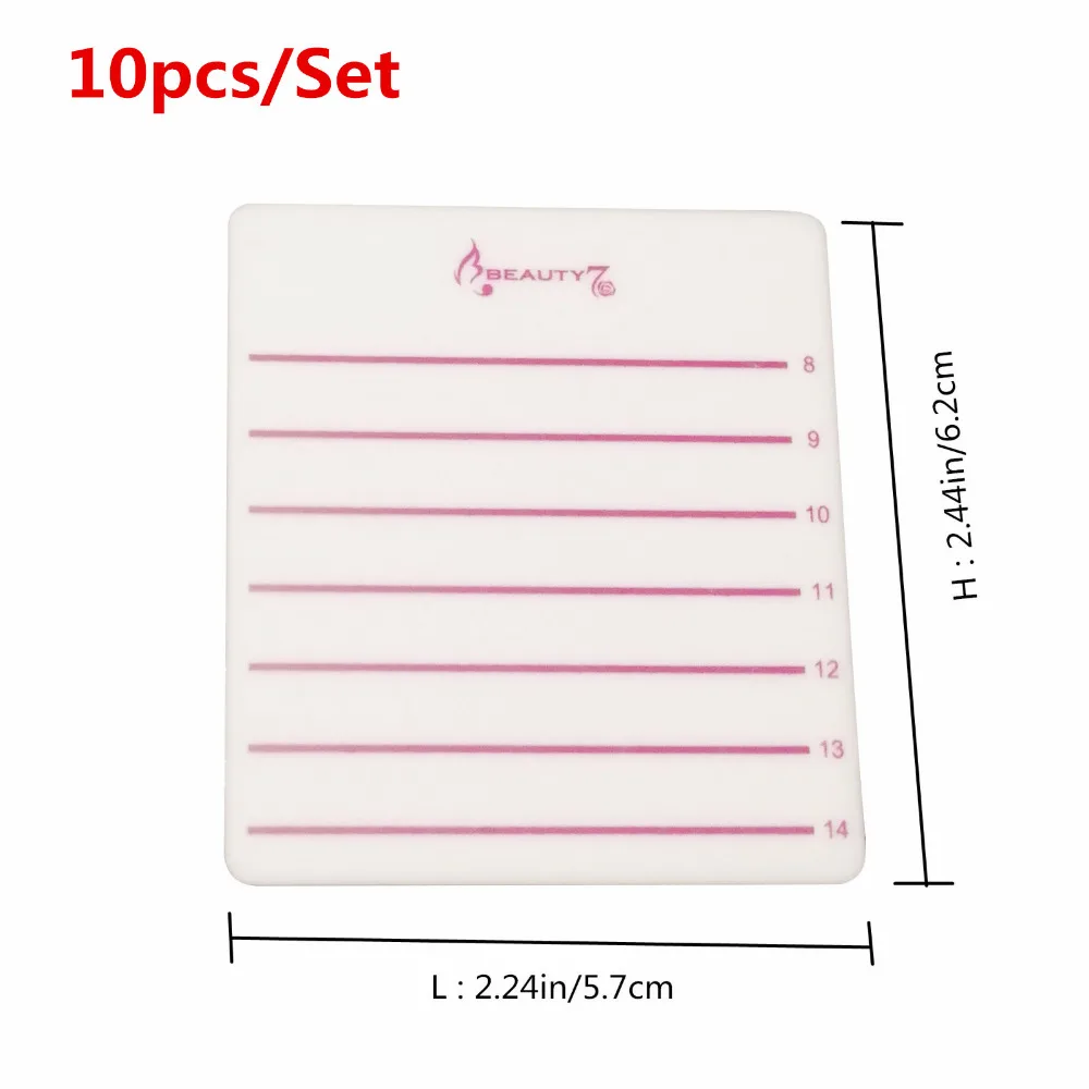BEAUTY7 10 Pcs Макияж Индивидуальный ресницы плитка палитры акриловые поддоны