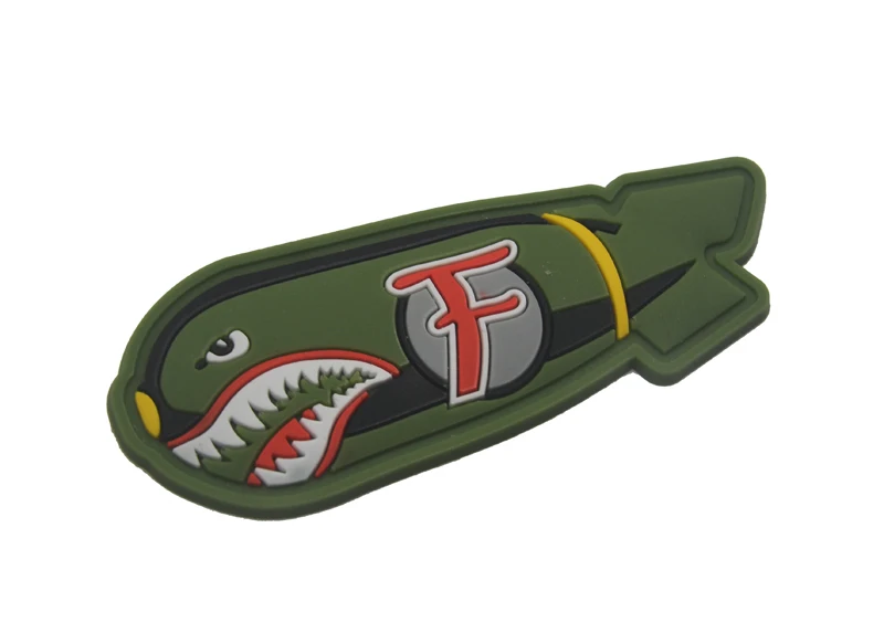 SMILE Drop F BOMB PATCH Новый Байкер WW2 SPITFIRE самолет США Летающие тигры ВВС нашивки значки