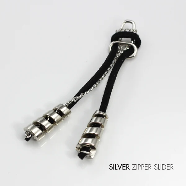 Металлическая серебряная застежка молния звеньевая для женских принадлежностей