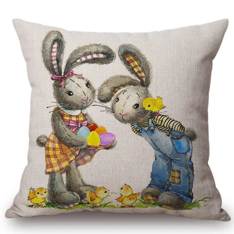 Декоративная подушка в виде кролика с пасхальными яйцами|home decor cushions|decorative cushionshome