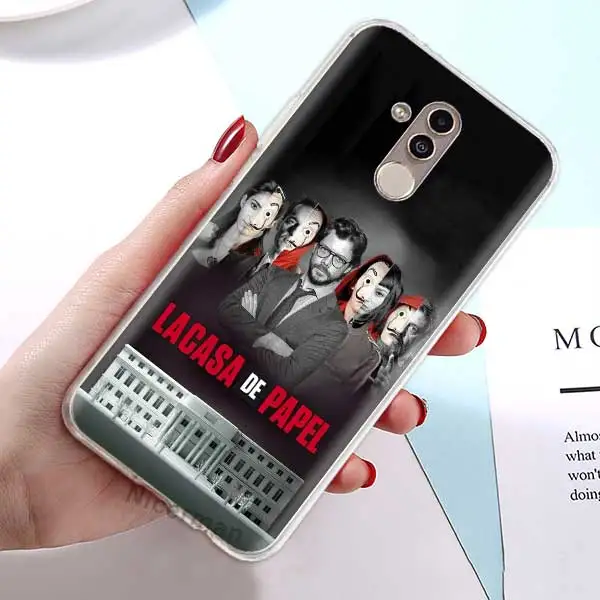 01 ТПУ силиконовый чехол для huawei P30 P20 Pro P10 P9 Lite mate 10 20 Lite 20 10 Pro Чехол из фильма La Casa De Papel мягкий прозрачный чехол - Цвет: 01