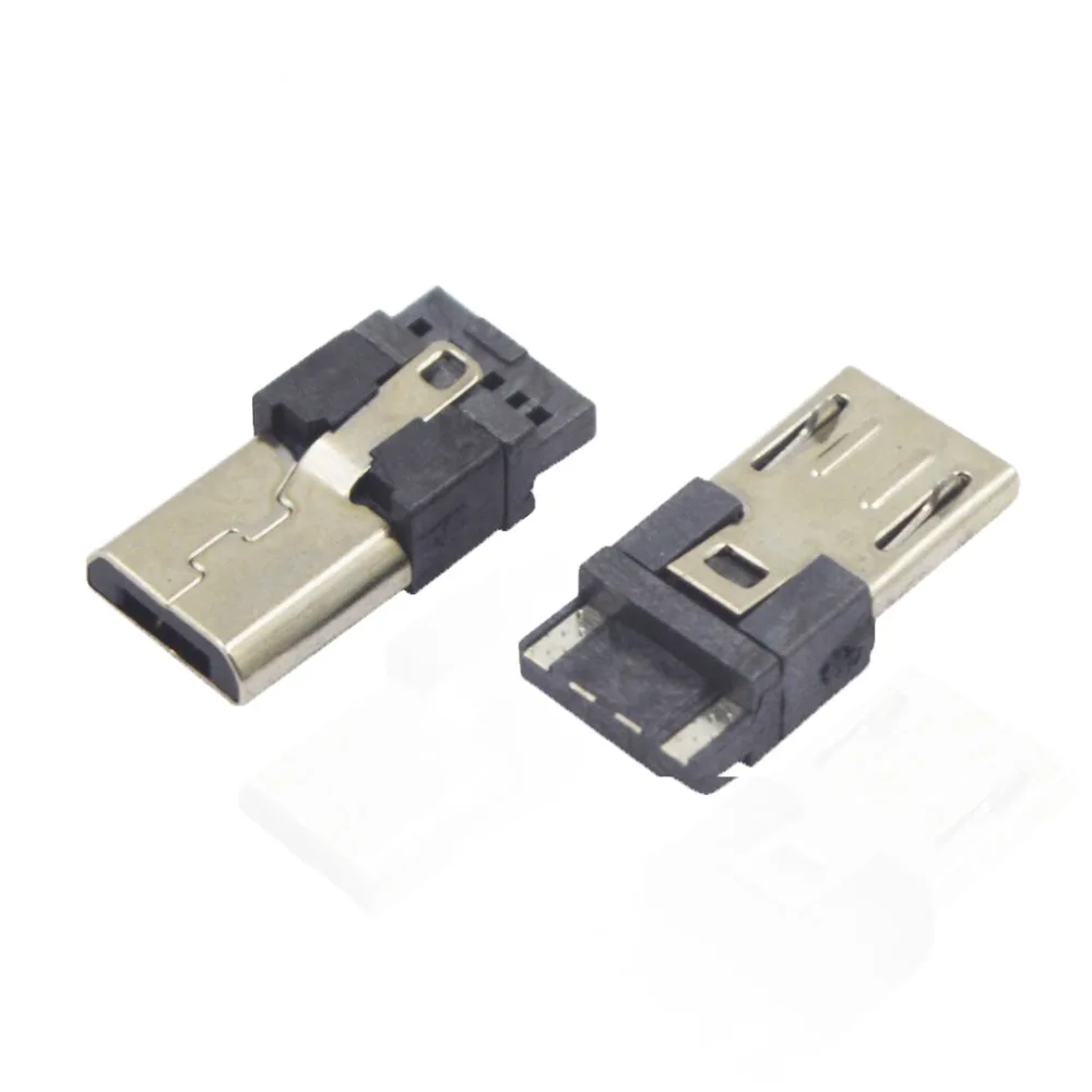 SINCELIAN 100 шт./лот Micro USB 5pin штекер V8 соединитель сварочного типа для зарядки задним