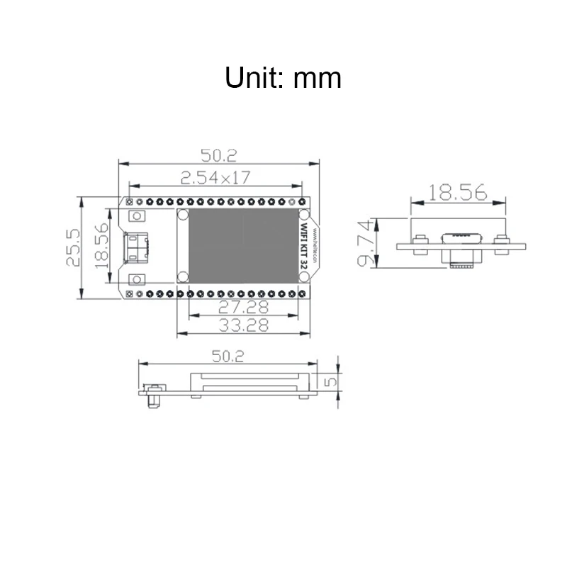 ESP32 Чип WIFI Bluetooth макетная плата OLED IOT Kit модуль @ JH |