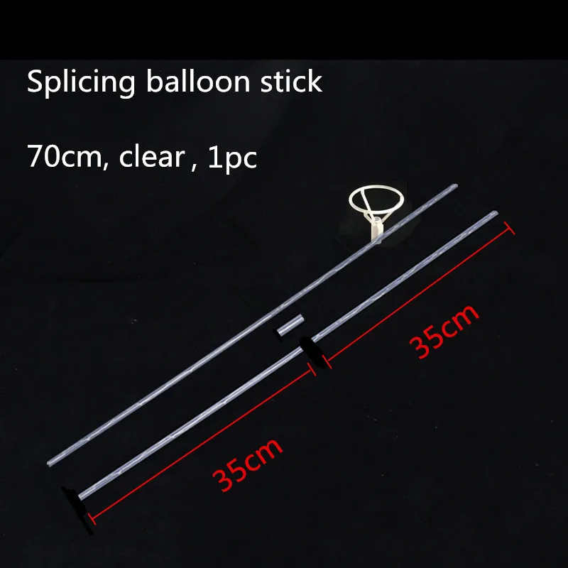70cm balloon stick 20 дюймов 36 дюймов светящийся светодиодный шар, прозрачные круглые декоративные пузырьки, декор для дня рождения, свадьбы, светодиодный шар, Рождественский подарок - Цвет: 70cm balloon stick