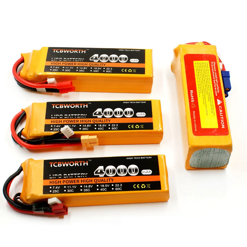 3S RC Дрон LiPo батарея 11 1 В 4000 мАч 30C T/XT60 для радиоуправляемого самолета вертолета