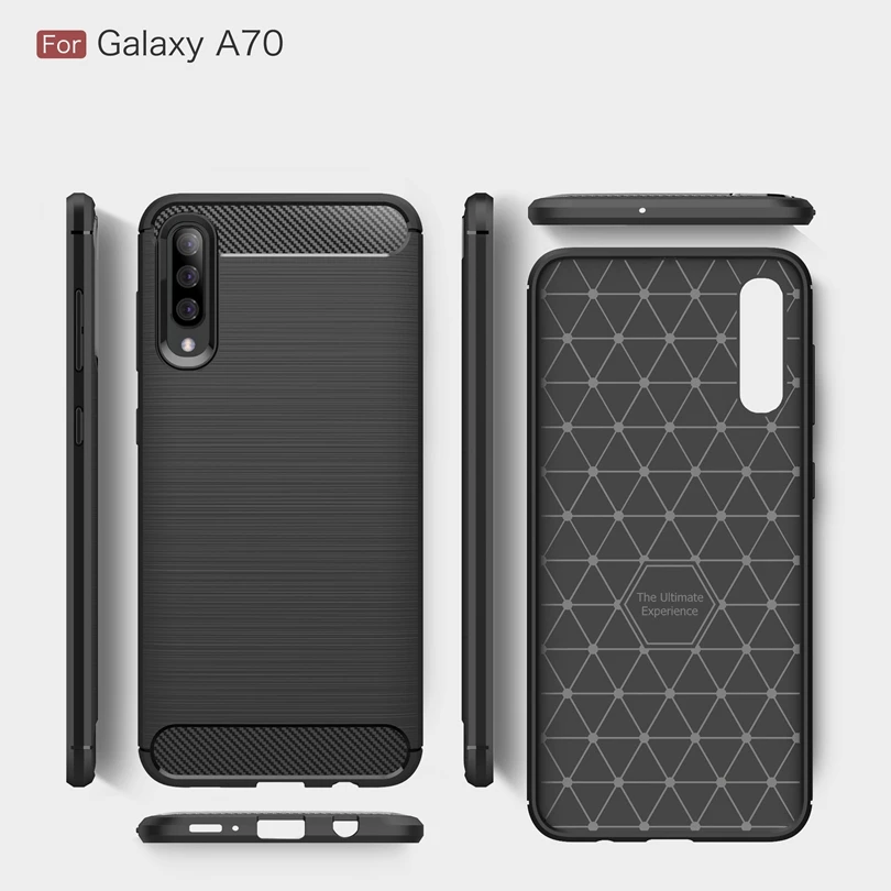 Чехол для Samsung Galaxy A70 мягкий прочный защитный чехол из ТПУ задней панели телефона A