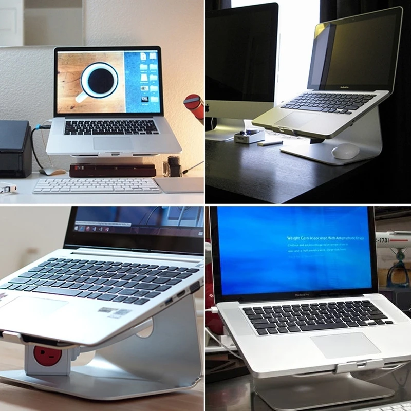

Classic Style Aluminum Cooling Stand with Cool Fan for Laptop, Universal for Laptops Notebooks Tablets PC