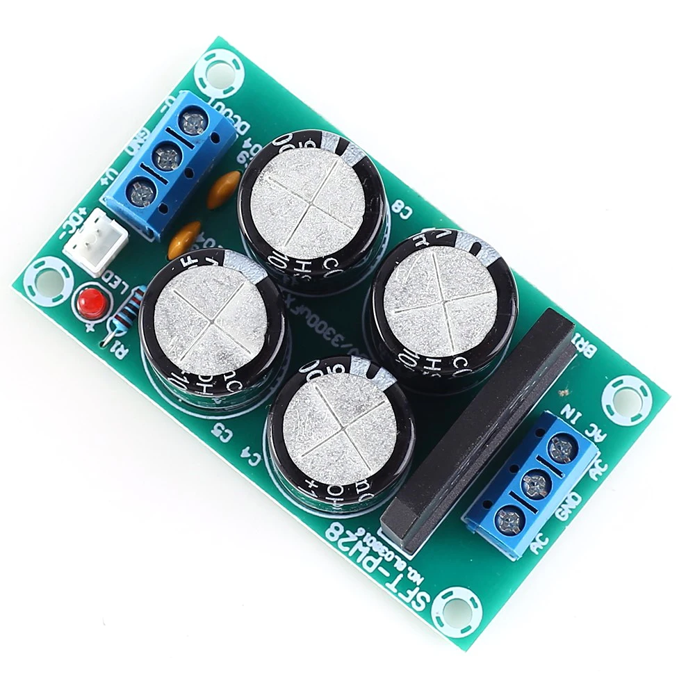 25A AC 9V 17V DC 12V 24V двойной силовой фильтр усилитель силовая плата нагревательная