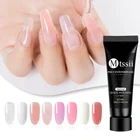 Mtssii 8 цветов гель для быстрого наращивания ногтей акриловый розовый, белый, прозрачный кристаллический гель Светодиодный УФ-строитель хрустальные жесткие украшения для ногтей