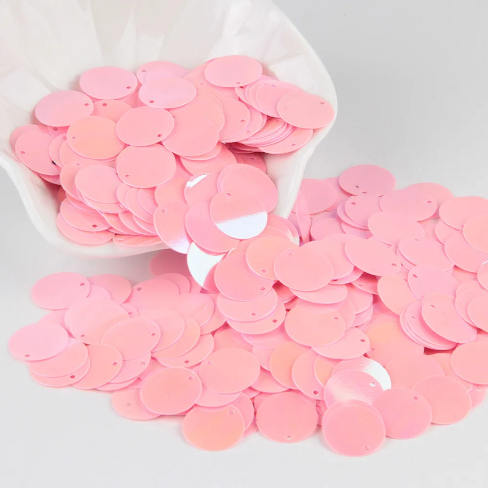 15mm ab pink Розовые блестки 3 мм-30 мм плоские круглые ПВХ свободные пайетки для рукоделия блестки Швейные украшения DIY аксессуары Lentejuelas Para Coser - Цвет: 15mm ab pink