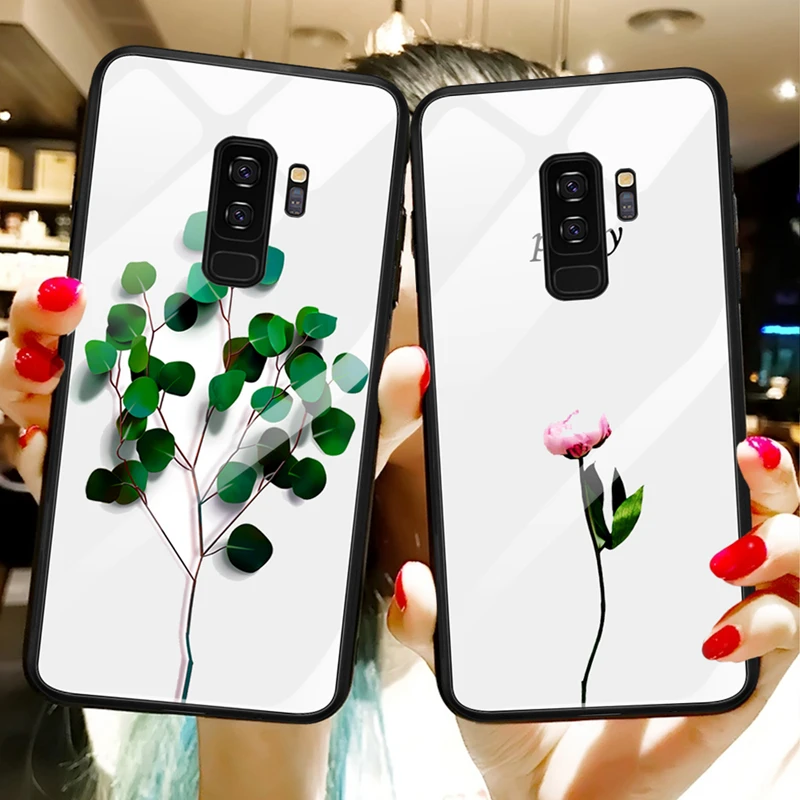 Роскошный защитный чехол из закаленного стекла для samsung Galaxy S10 Plus S10e S9 S8 Note 8 9 10 Plus A7 A70