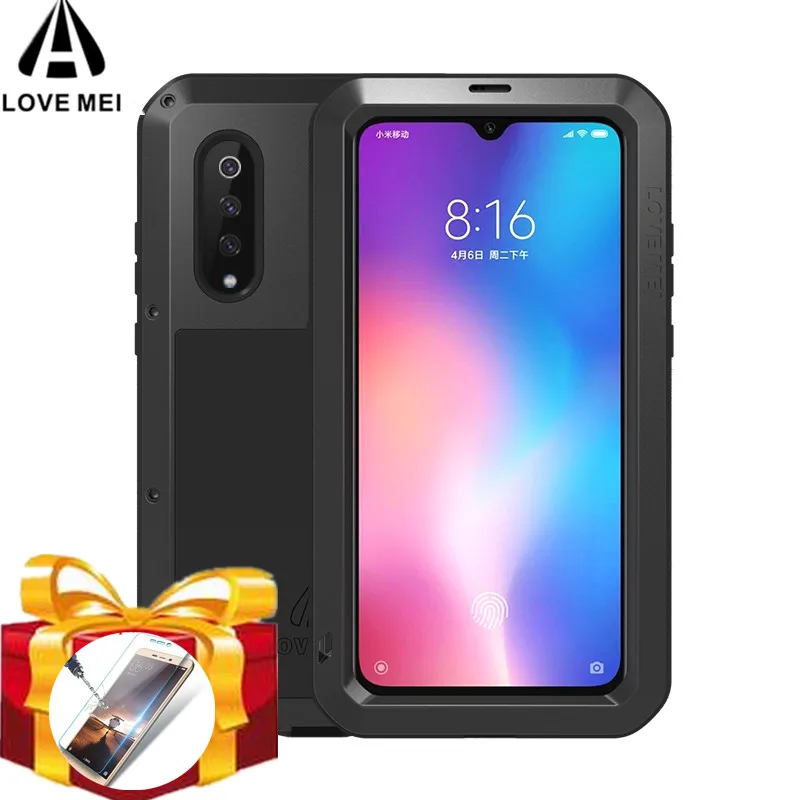 Gorilla glass) LOVE MEI металлический водонепроницаемый чехол для Xiaomi Mi 9 ударопрочный Mi9
