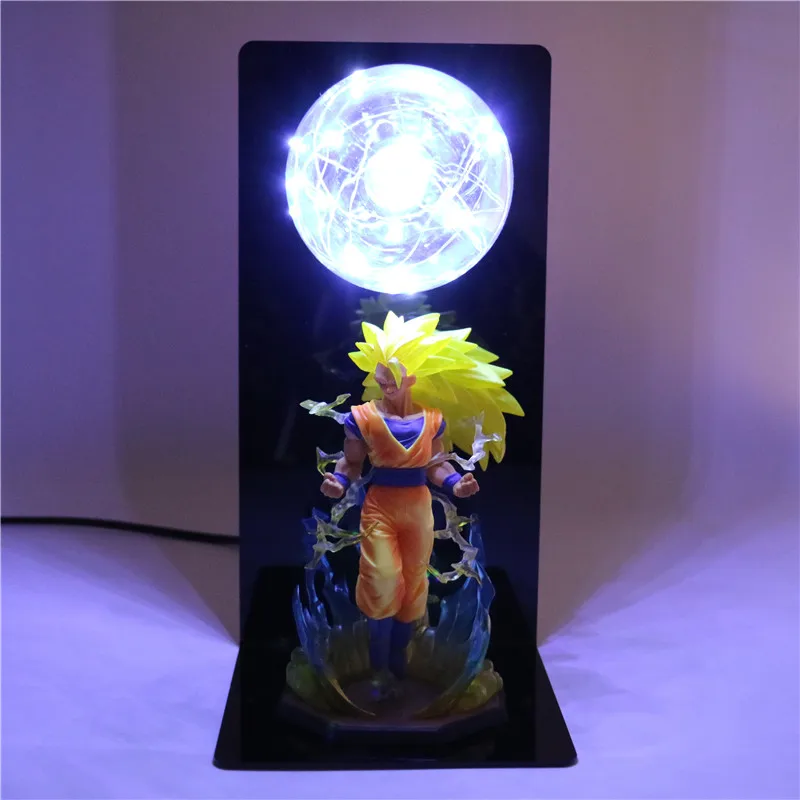 Dragon Ball Z Супер Saiyan Сын Гохан Аниме DragonBall фигурки Ночной светильник Настольная лампа экшн статуэтки коллекционные модели игрушки - Испускаемый цвет: Белый