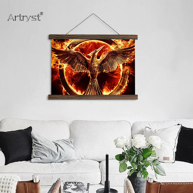 Artryst подвесная Картина на холсте Голодные игры mockingjay кино постеры для гостиной