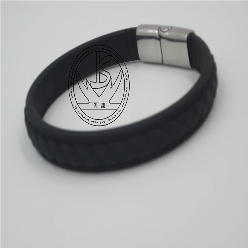 Мужской браслет из нержавеющей стали магнитный с пряжкой в стиле панк Бесплатная