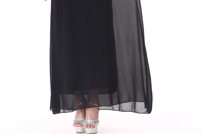 Hijab Gaun Sifon Baju Muslim Wanita Arab Gaun Plus Ukuran Abaya Jilbab Indonesia B30002