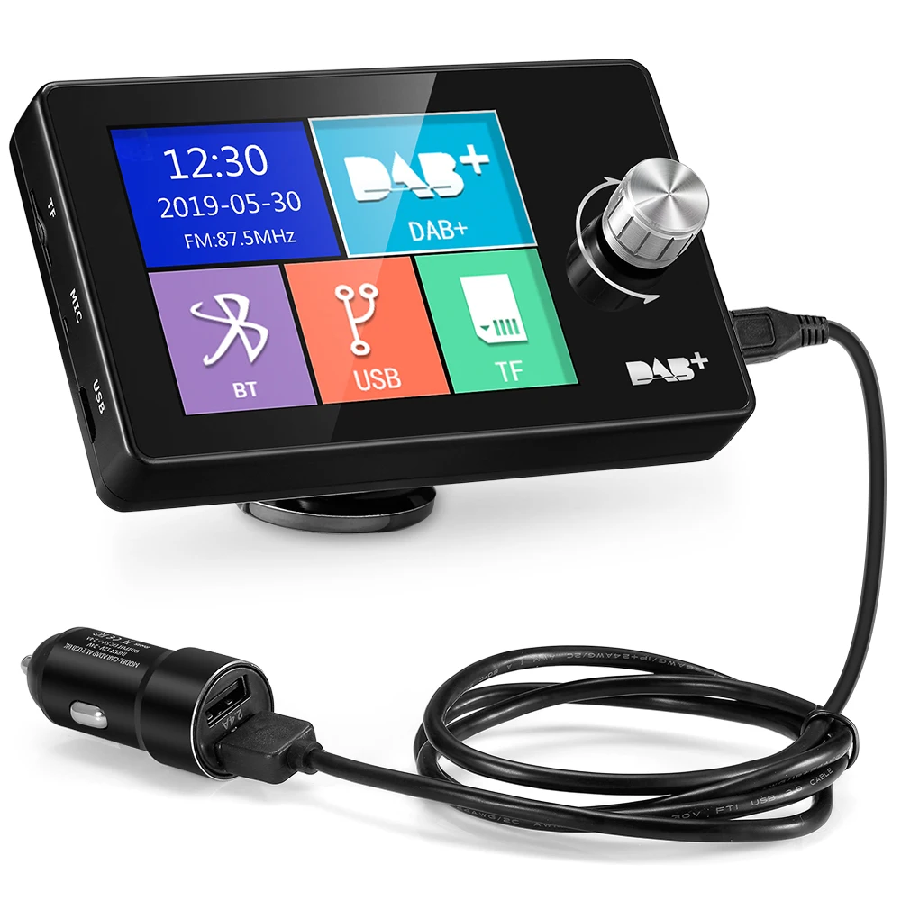 ZEEPIN X1 In car DAB + приемник с 3 м антенной 2 8 дюймовый ЖК экран 4 режима воспроизведения