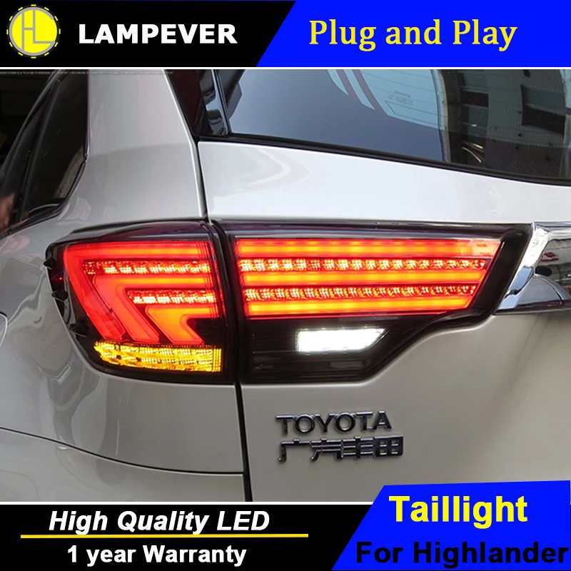 Lampever хвост светильник s для Toyota Highlander 2014 новинка 2015 светодиодная… Kluger задний