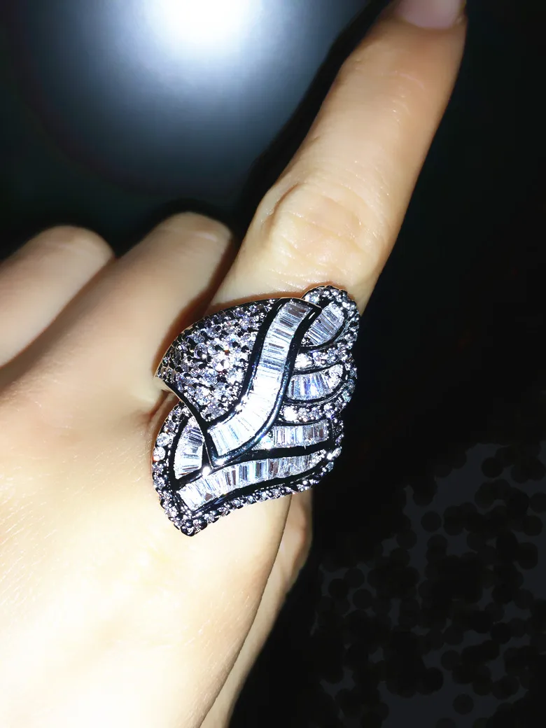 Большое кольцо Модные аксессуары ювелирные изделия Реальные фотографии этот