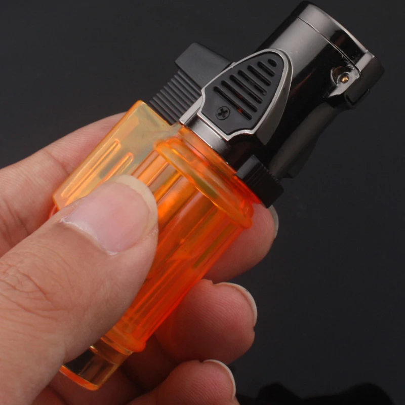 Бутановая газовая зажигалка для сигар аксессуары курения с брелоком тройным
