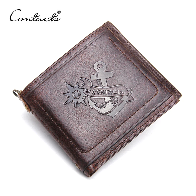 Новинка 2018 года маленький мужской кошелек из натуральной кожи фирменный дизайн с