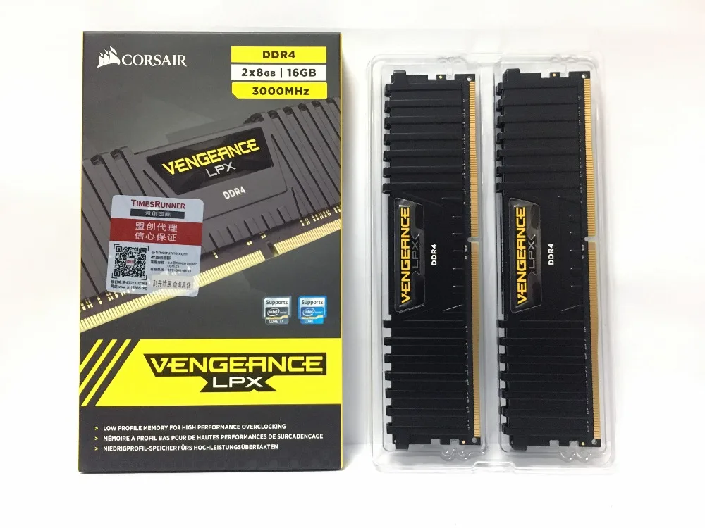 Комплект памяти CORSAIR VENGEANCE LPX 16 Гб (2x8 ГБ) DDR4 PC4 D ram 2400 МГц 3200 3000 C16 модуль настольной