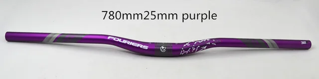 780mm25mm Purple Fouriers руль для велосипеда из алюминиевого сплава Enduro AM FR XC DH MTB, руль для велосипеда 31,8 мм x 780 мм 25 мм, удлиненный руль - Цвет: 780mm25mm Purple