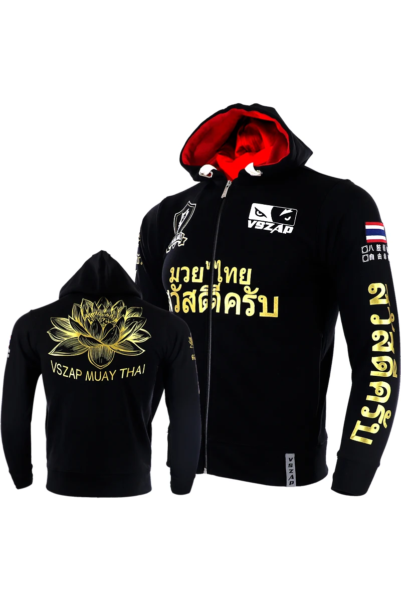Мужская толстовка для фитнеса VSZAP s MUAY THAI ММА Повседневная Толстовка с капюшоном и