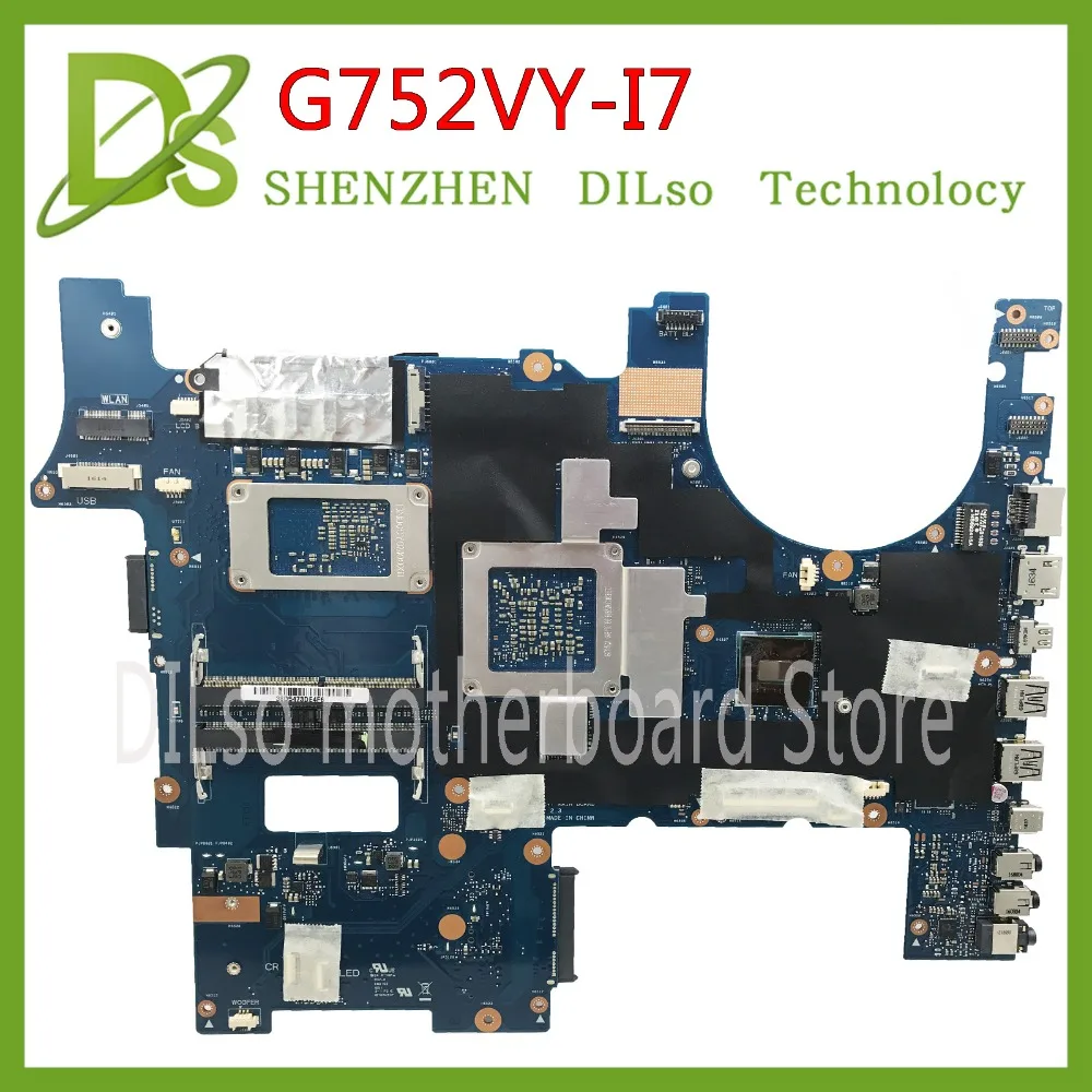 KEFU G752VY для ASUS G752V G752VS V8G i7-6820HK материнская плата ноутбука I7 CPU в наличии 100% |