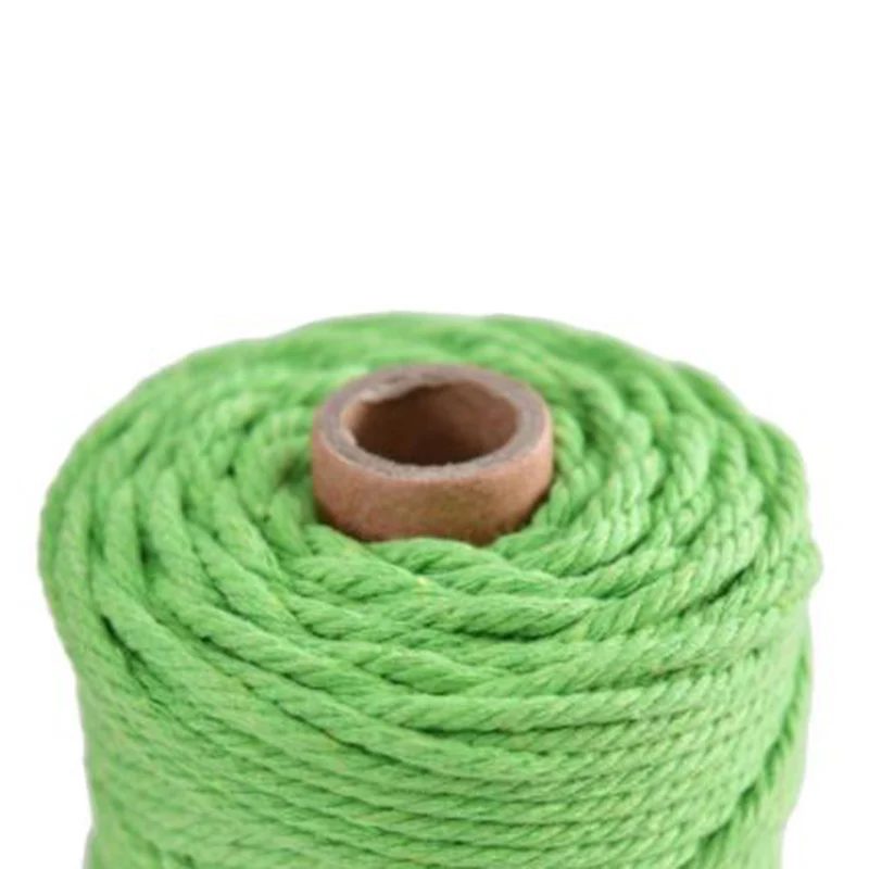 200 м длинный хлопковый витой шнур плетение из веревок DIY Macrame Artisan String 3 мм диаметр