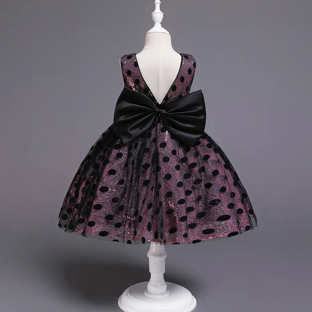 Летнее платье для девочек детское хлопковое фатиновое принцессы в горошек с