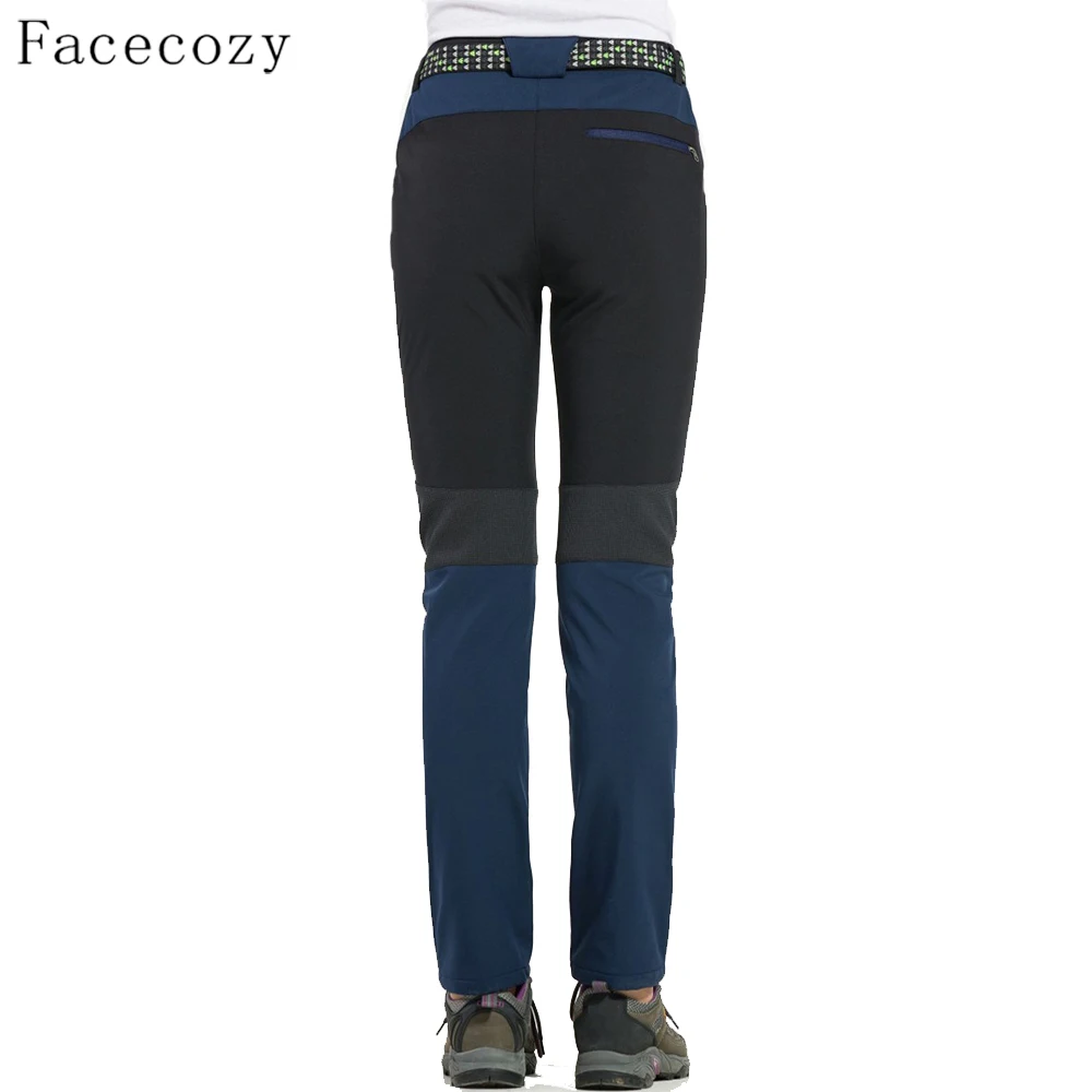 Facecozy мужские уличные Лоскутные флисовые брюки зима и осень ветрозащитные