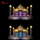 Набор со светодиодсветильник кой, совместимый со строительными блоками Тадж-махала 10189, 10256 и 1700117008