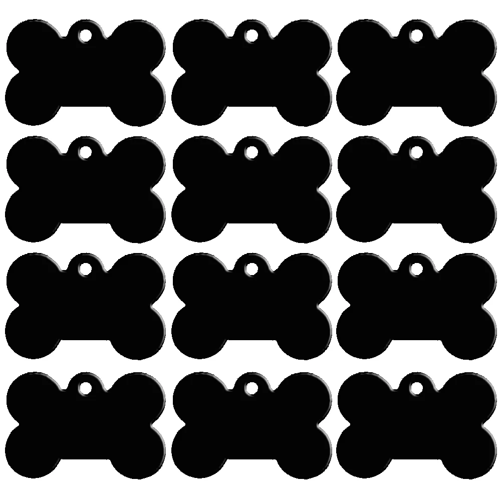 20 шт./партия идентификационная бирка для собак двухсторонняя костная форма персонализированные собачьи бирки с фигуркой щенка заказное имя для кошек