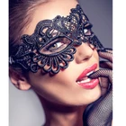 Черные маски для вечерние Очаровательная Женская сексуальная маска с вырезом Модные Кружевные маски для вечерние танцевальная одежда эротические аксессуары CW80609