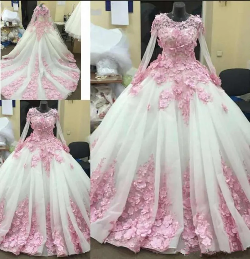 Новое Лучшее качество свадебное платье с 3D цветочной аппликацией складки