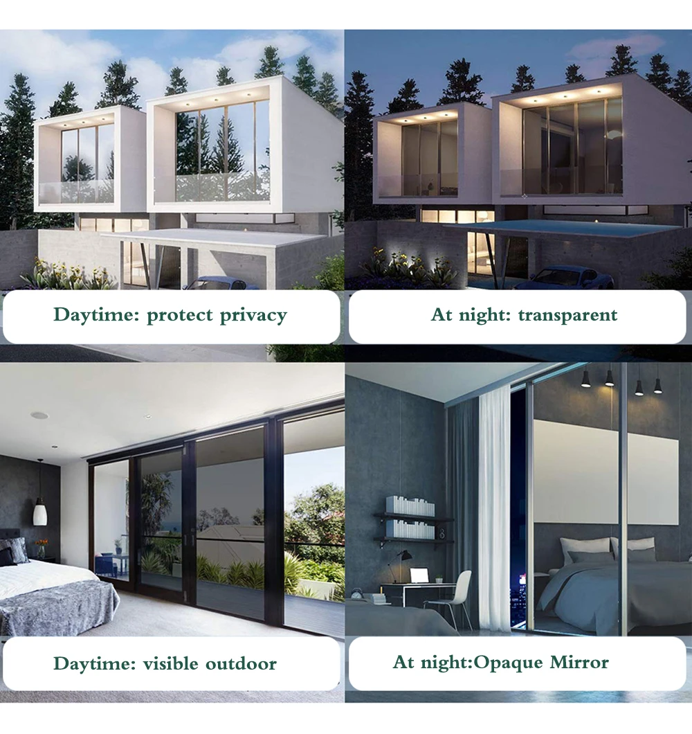 Односторонняя зеркальная теплоизоляционная оконная пленка 50*400 см самоклеящаяся