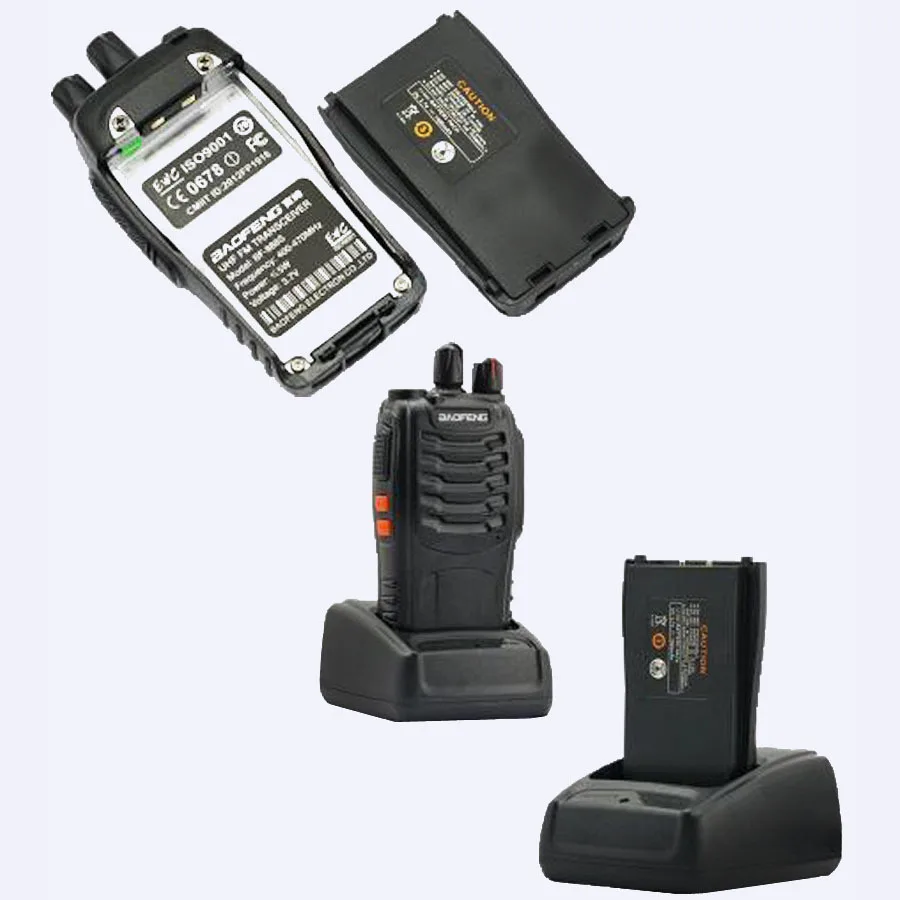2pcs NEW Portable Walkie Talkie Two Way Radios UHF Ham Radio HF Transceiver Baofeng 888S For CB Radio Station Baofeng Bf-888s