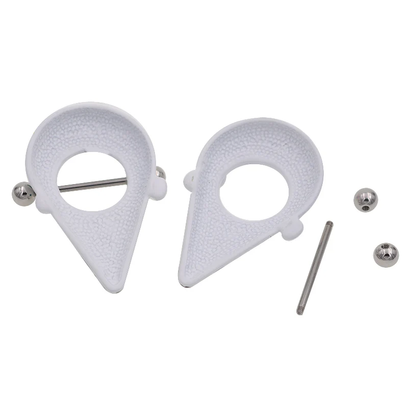 Серьги гвоздики для пирсинга сосков 14 г 1 6 х24 мм пара|body jewellery|piercing 14gcute nipple rings |