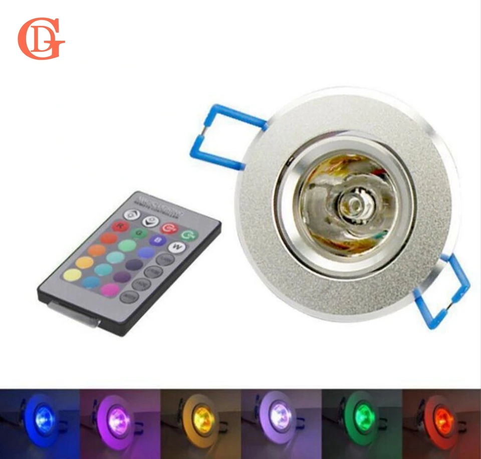 Светодиодный точечный светильник GD3W RGB 85 265 в светодиодные потолочные
