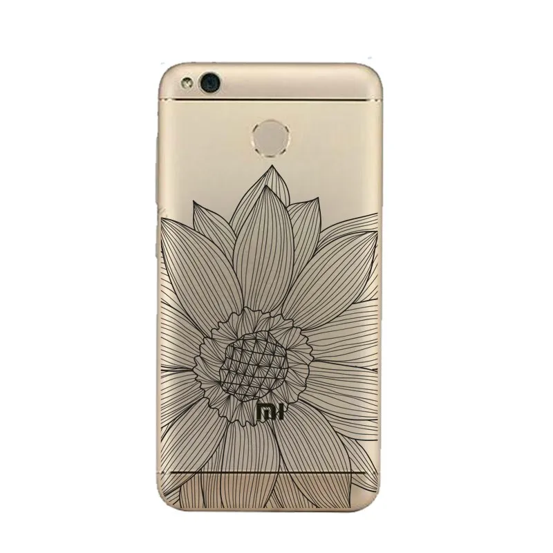 Cartoon Monkey Cute Hand cat Flower Soft Clear TPU Phone Case For xiaomi redmi 4x 4a note5a note4x 5s mi6 note3 Free Shipping | Мобильные