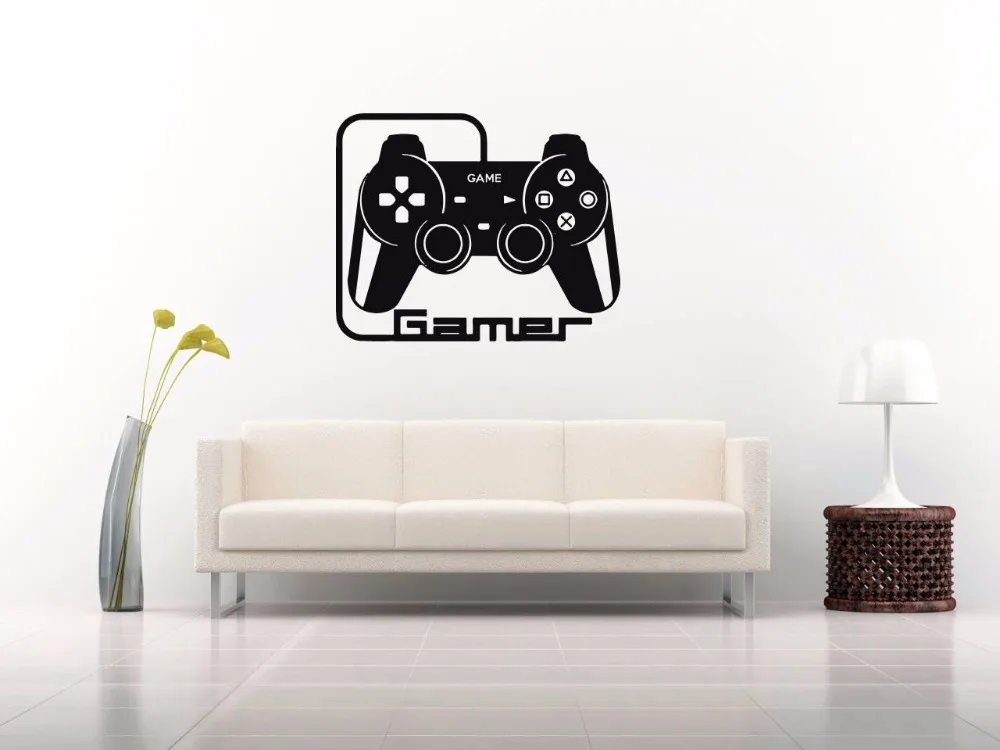 Игровые контроллеры и цитаты игровые настенные наклейки для мальчиков виниловые