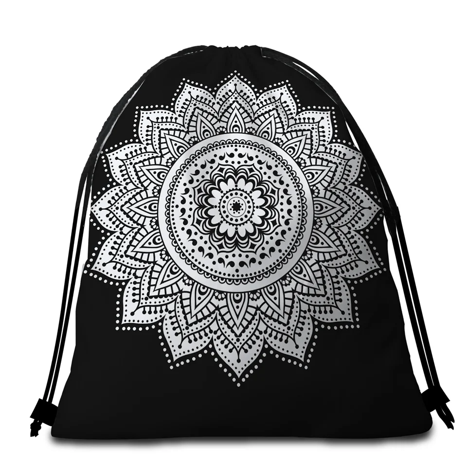 Постельное белье Outlet Boho Мандала круглое пляжное полотенце розовая кисточка гобелен для девочек йога коврик богемный цветочный принт Toalla одеяло 150 см